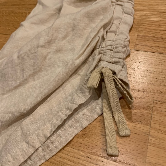 Toad & Co. Lina Linen Pants in Brown Rice Color size XL - Picture 5 of 7
